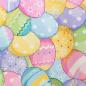 Preview: Bauwoll Druck Bunte Eier von Happy Easter by Swafing 